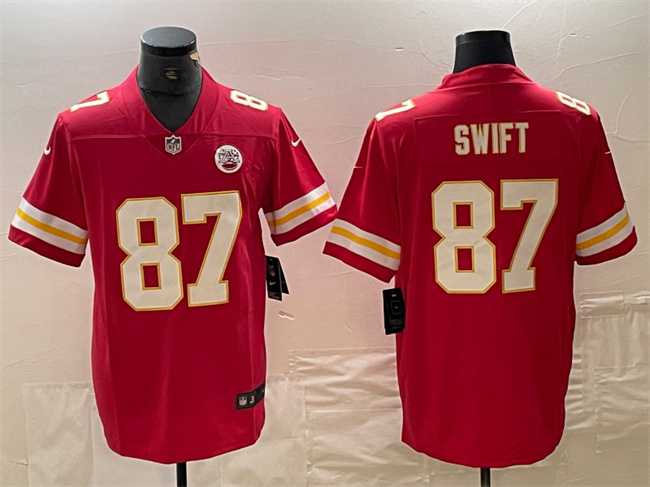Men's Kansas City Chiefs #87 Taylor Swift Red Vapor Untouchable Limited Jersey,We sell and wholesale Men's Kansas City Chiefs #87 Taylor Swift Red Vapor Untouchable Limited Jersey on line form chian!